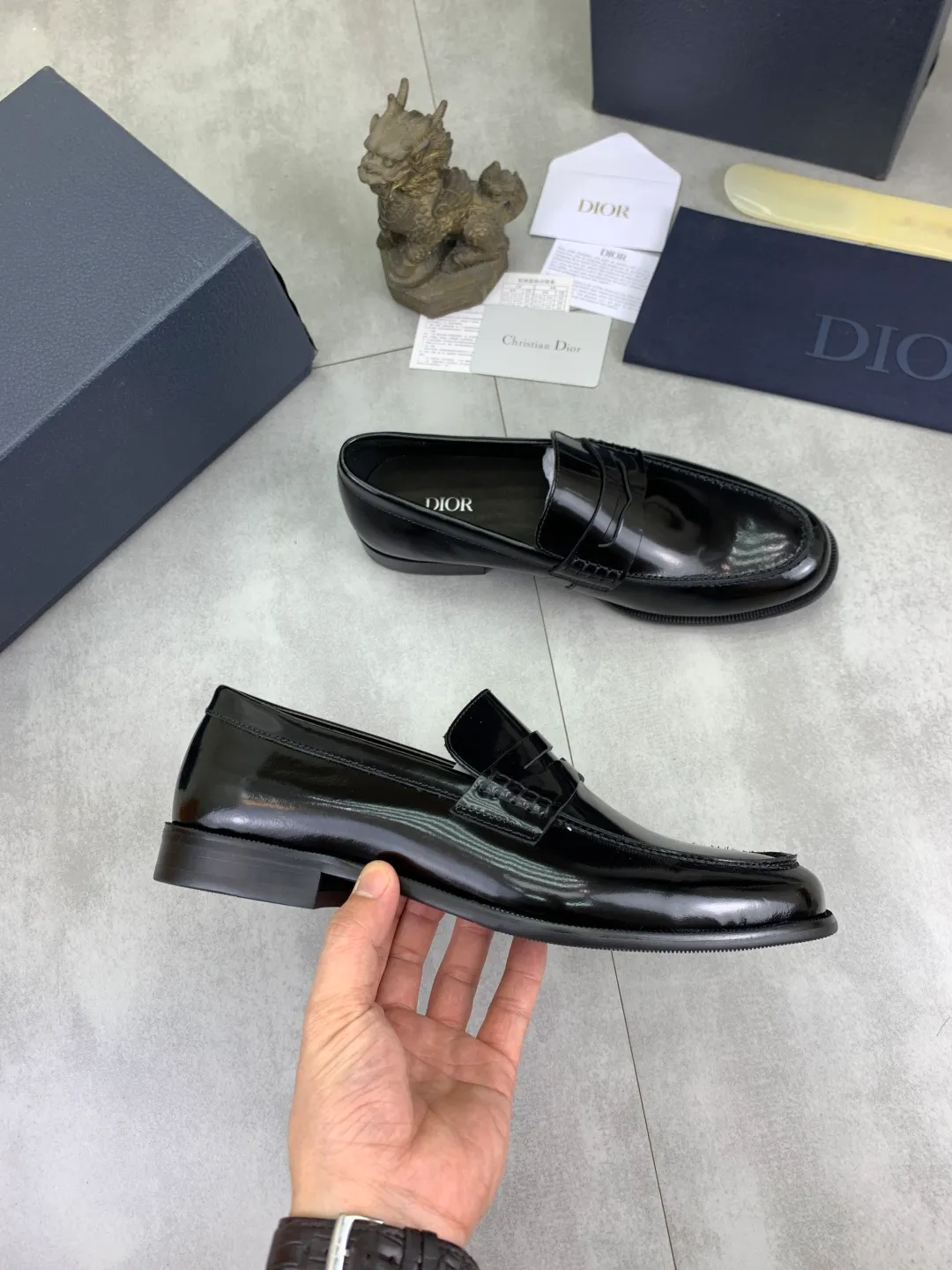 Men's men's shoes 💰P560 new style 💰high version 💎💎💎Dior original version! Top Italian purchasing agent! Men's business casual leather shoes, original imported open-edge beaded calfskin upper, ultimate texture, gentlemanly style, imported water-dyed cowhide inside, top-quality original Italian rubber outsole, first-class workmanship, top quality! Size: 39-44 (45 customized) 3️⃣ colors available